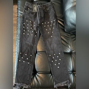 Black Skinny Jeans Studded